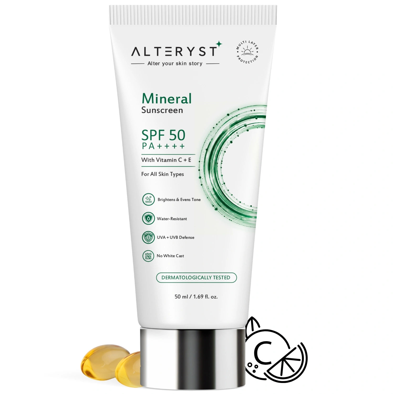 Vitamin C & E Mineral Face Sunscreen SPF 50 PA++++ - image 1