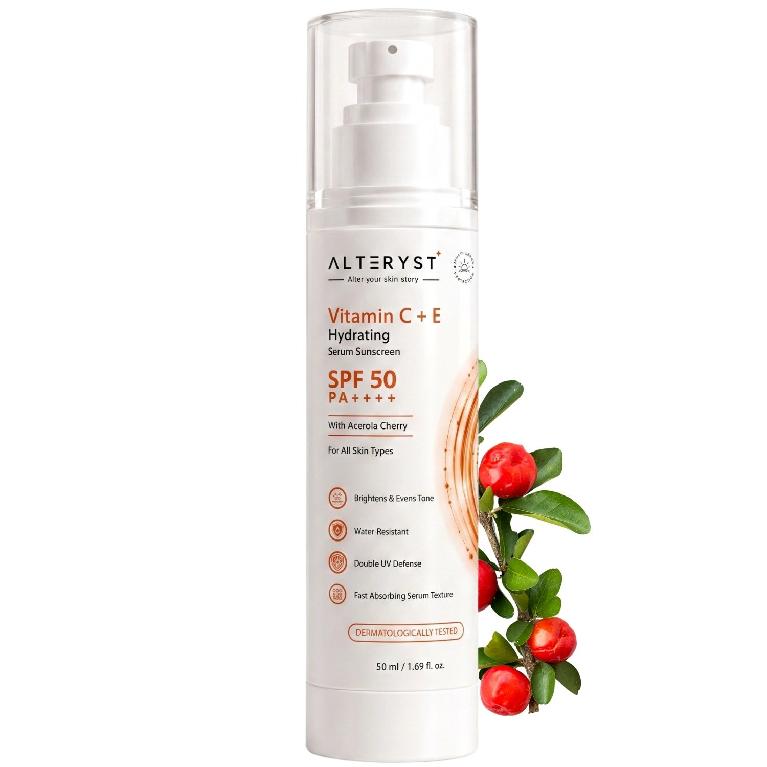 Vitamin C + E Hydrating Serum Sunscreen SPF 50 PA++++ - image 1