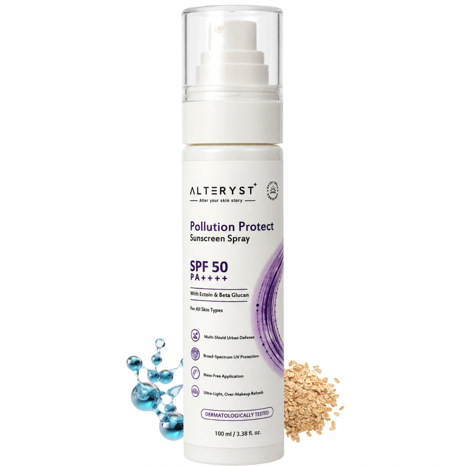 Sunscreen Spray with Anti Pollution For Face SPF 50 PA++++